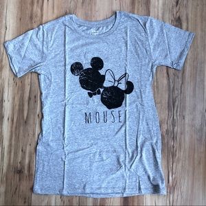 NEW Disney Mouse T Shirt XS Gray Women’s NWOT